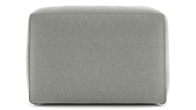 Le Mura - Le Mura Sectional Module, Left Arm, Soft Gray Brushed Weave