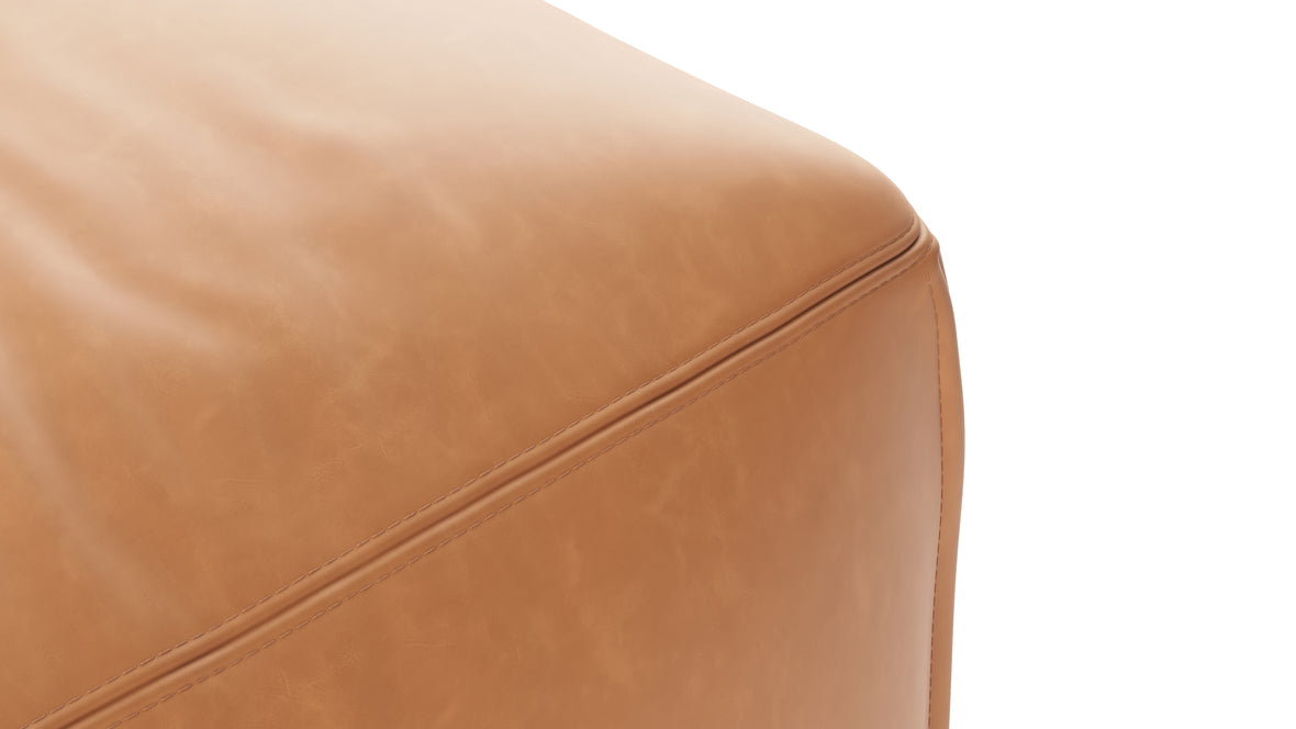 Le Mura - Le Mura Sectional Module, Left Arm, Tan Vegan Leather