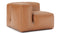 Le Mura - Le Mura Sectional Module, Left Arm, Tan Vegan Leather