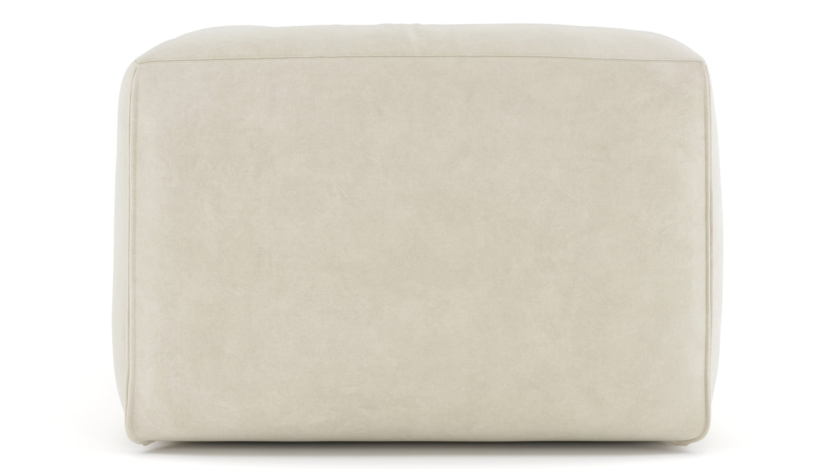 Le Mura - Le Mura Sectional Module, Right Arm, Eggshell Vegan Suede