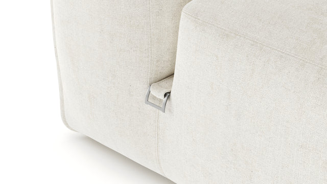 Le Mura - Le Mura Sectional Module, Right Arm, Natural Linen