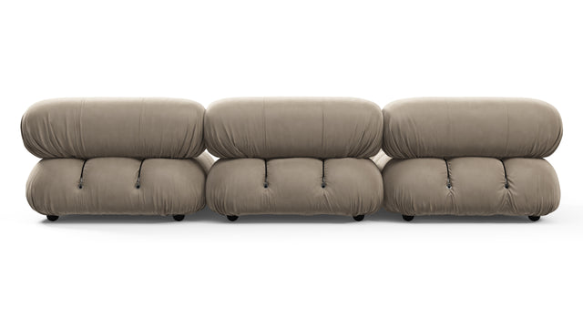 Belia - Belia Sectional, Left Chaise, Greige Velvet