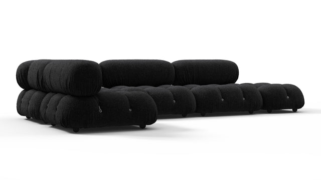 Belia - Belia Sectional, Left Corner, Black Boucle