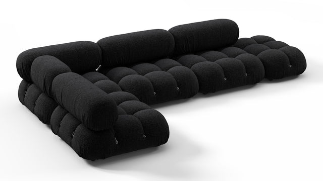 Belia - Belia Sectional, Left Corner, Black Boucle