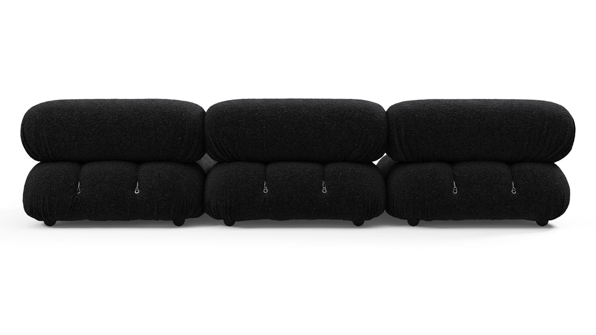 Belia - Belia Sectional, Right Chaise, Black Boucle