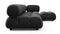 Belia - Belia Sectional, Right Chaise, Black Velvet