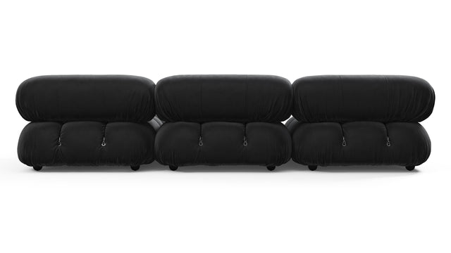 Belia - Belia Sectional, Right Chaise, Black Velvet