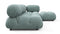 Belia - Belia Sectional, Right Chaise, Cerulean Chenille