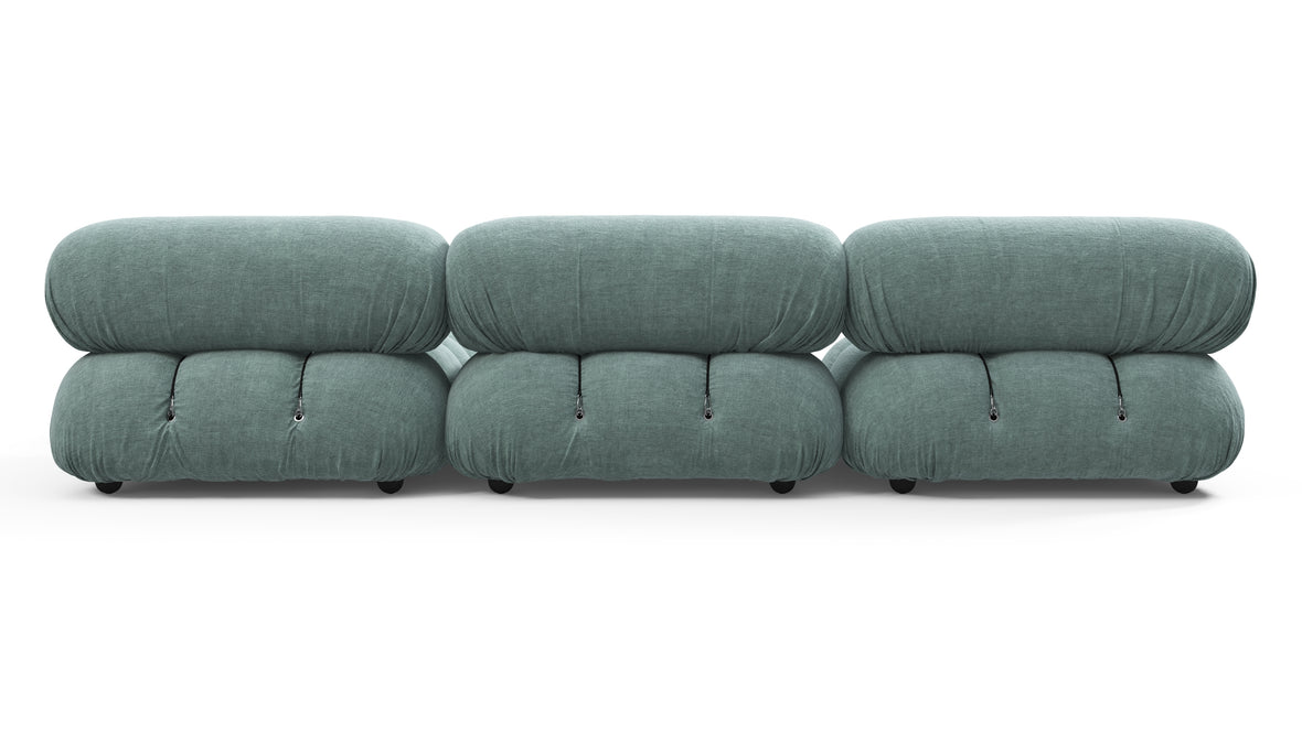 Belia - Belia Sectional, Right Chaise, Cerulean Chenille