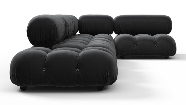 Belia - Belia Sectional, Right Corner, Black Velvet