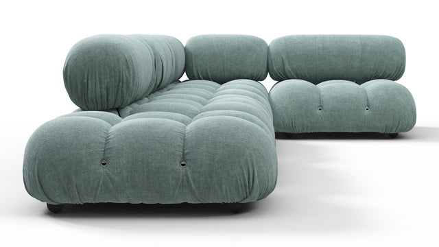 Belia - Belia Sectional, Right Corner, Cerulean Chenille