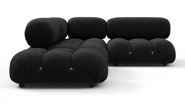 Belia - Belia Sectional, Small Right Corner, Black Boucle