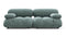 Belia - Belia Two Seater Sofa, Cerulean Chenille