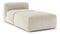 Le Mura - Le Mura Modular Chaise, Eggshell Vegan Suede