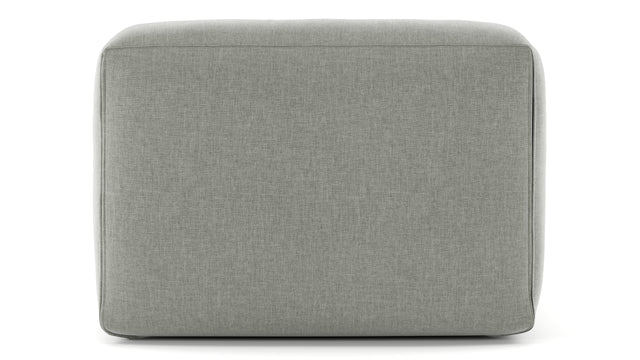 Le Mura - Le Mura Modular Chaise, Soft Gray Brushed Weave