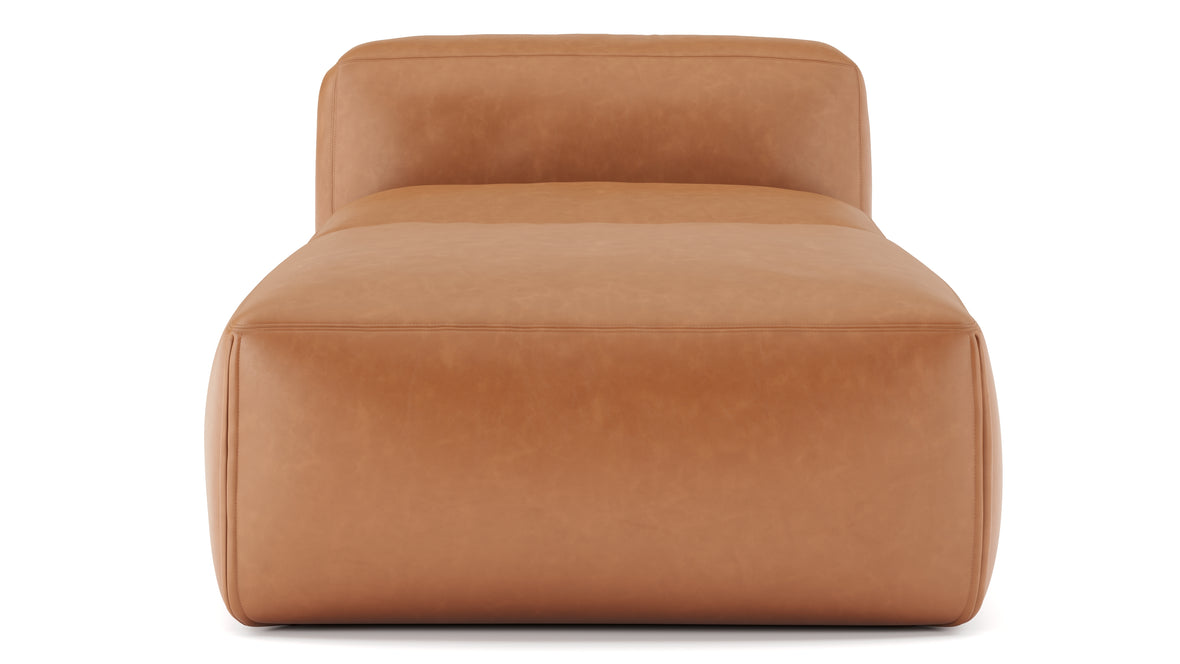 Le Mura - Le Mura Modular Chaise, Tan Vegan Leather