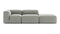 Le Mura - Le Mura Open End Sofa, Right, Soft Gray Brushed Weave