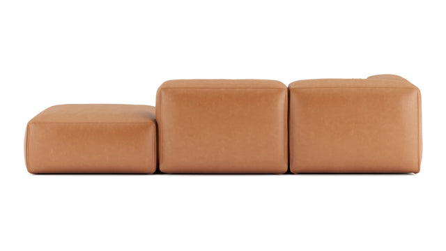 Le Mura - Le Mura Open End Sofa, Right, Tan Vegan Leather