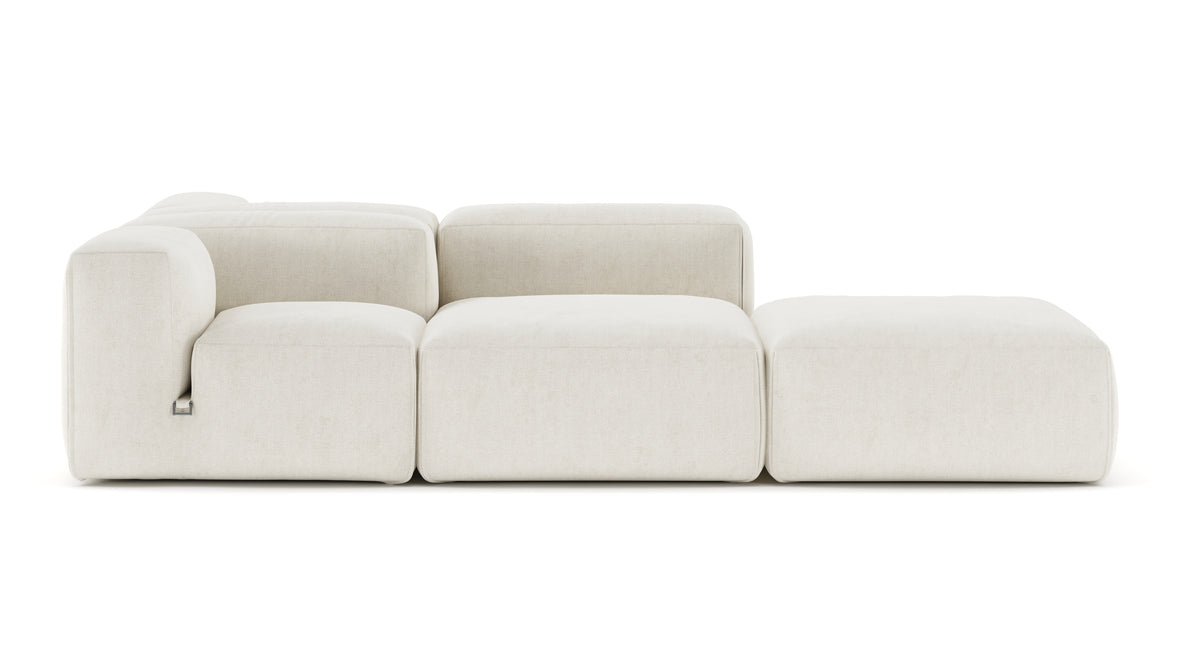 Le Mura - Le Mura Sectional Sofa, Dual Aspect, Left, Natural Linen