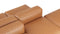 Le Mura - Le Mura Sectional Sofa, Dual Aspect, Left, Tan Vegan Leather