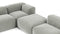 Le Mura - Le Mura Sectional Sofa, Eight Seater, Left, Soft Gray Brushed Weave