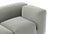 Le Mura - Le Mura Sectional Sofa, Eight Seater, Left, Soft Gray Brushed Weave