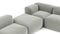 Le Mura - Le Mura Sectional Sofa, Eight Seater, Right, Soft Gray Brushed Weave