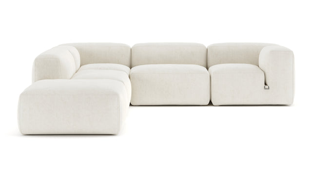 Le Mura - Le Mura Sectional Sofa, Left Corner, Natural Linen