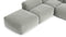 Le Mura - Le Mura Sectional Sofa, Left Corner, Soft Gray Brushed Weave