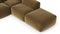 Le Mura - Le Mura Sectional Sofa, Right Corner, Old Gold Luxe Velvet