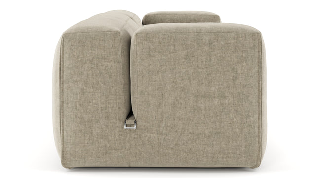 Le Mura - Le Mura Three Seater Sofa, Beige Gray Chenille