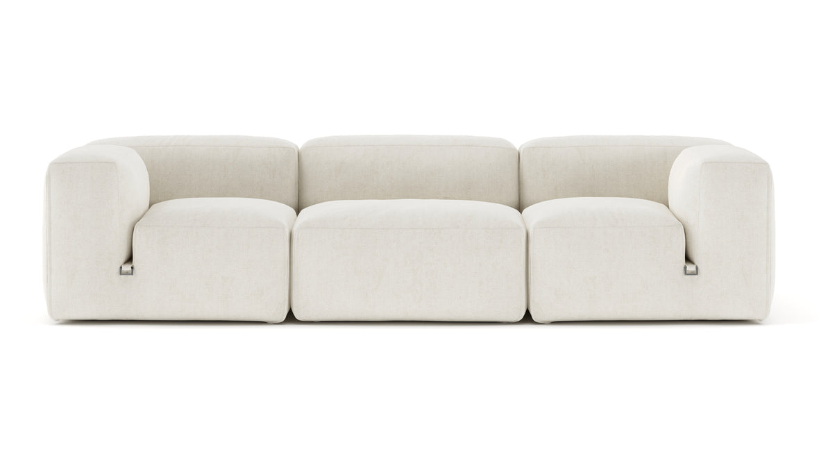 Le Mura - Le Mura Three Seater Sofa, Natural Linen