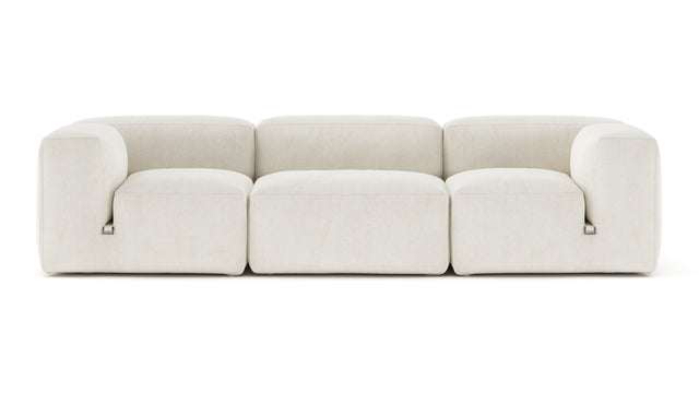 Le Mura - Le Mura Three Seater Sofa, Natural Linen