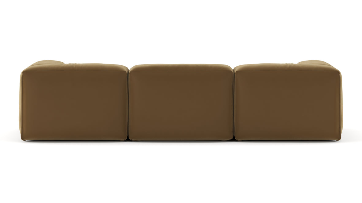 Le Mura - Le Mura Three Seater Sofa, Old Gold Luxe Velvet