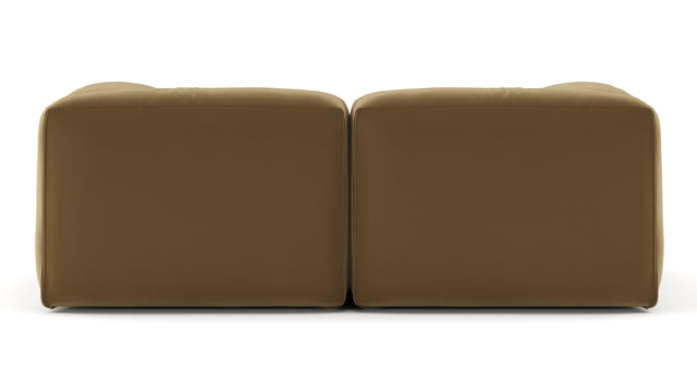 Le Mura - Le Mura Two Seater Sofa, Old Gold Luxe Velvet