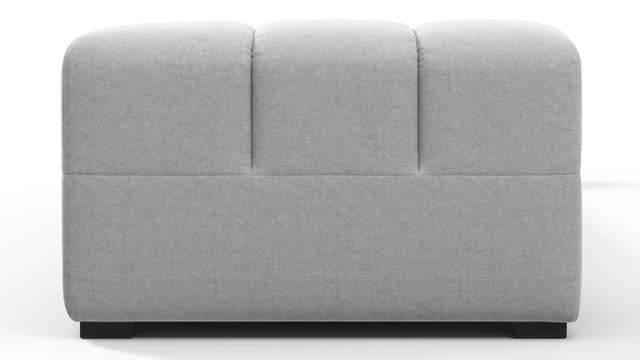 Tufted - Tufted Sectional, Extra Large Sofa, Light Gray Wool