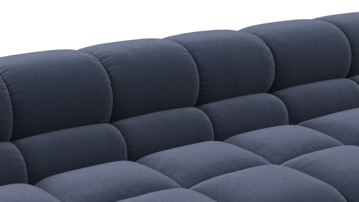 Tufted - Tufted Sectional, Large Left Corner, Royal Blue Wool