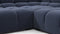 Tufted - Tufted Sectional, Large Right Corner, Royal Blue Wool