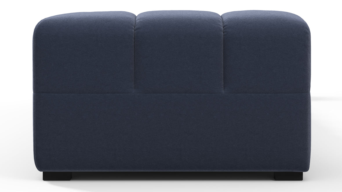 Tufted - Tufted Sectional, Large, Right Chaise, Royal Blue Wool