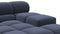 Tufted - Tufted Sectional, Right Corner, Royal Blue Wool