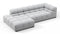 Tufted - Tufted Sectional, Small L, Left, Light Gray Wool