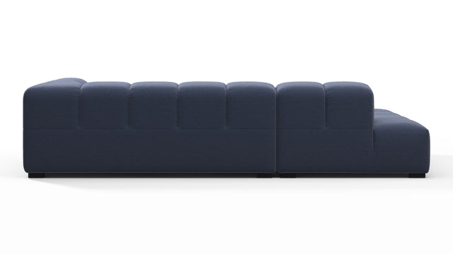 Tufted - Tufted Sectional, Small L, Left, Royal Blue Wool