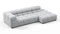 Tufted - Tufted Sectional, Small L, Right, Light Gray Wool