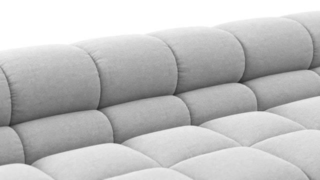 Tufted - Tufted Sectional, U Shape, Light Gray Wool