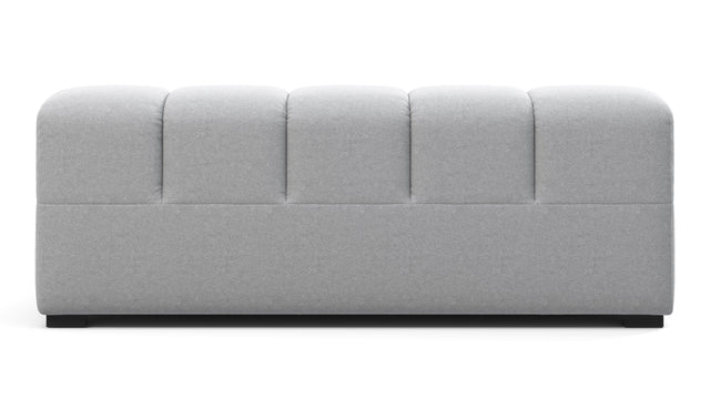 Tufted - Tufted Module, Extra Large Left Arm, Light Gray Wool