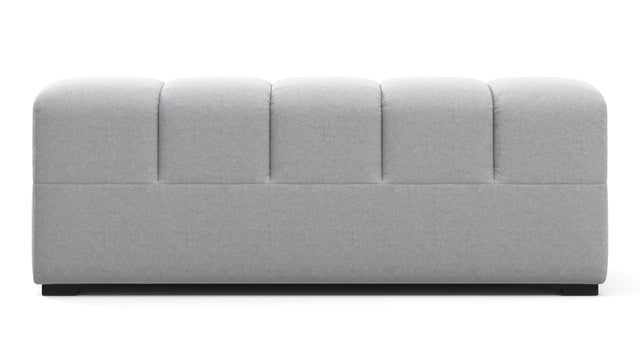 Tufted - Tufted Module, Extra Large Right Arm, Light Gray Wool