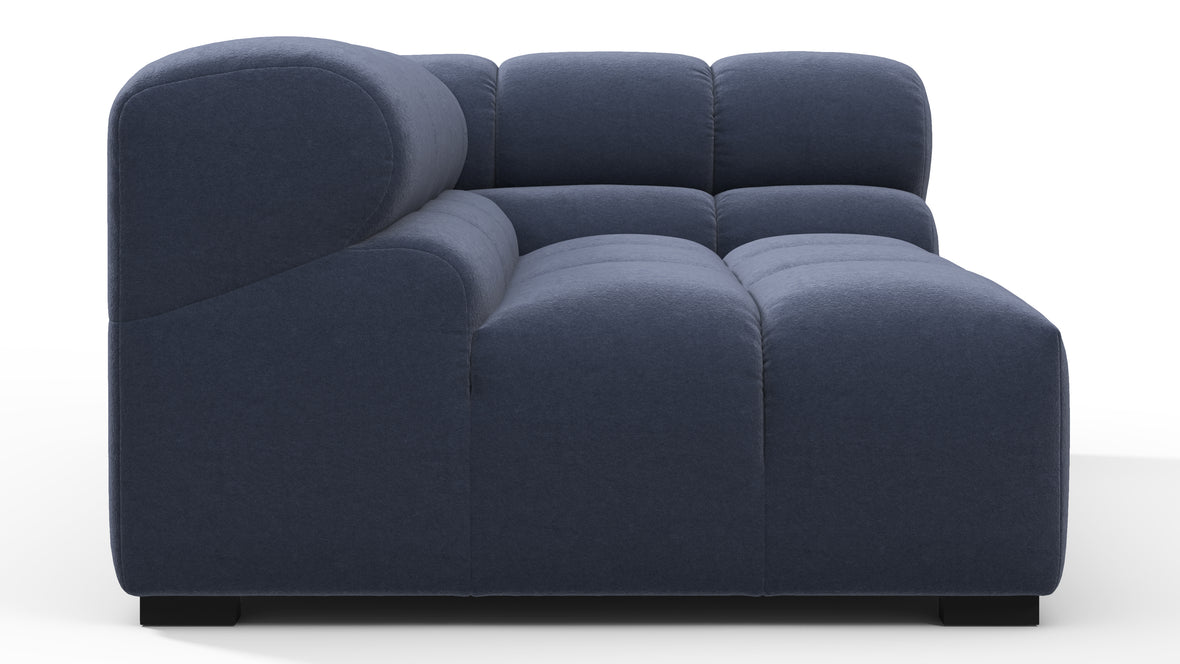 Tufted - Tufted Module, Large Right Corner, Royal Blue Wool