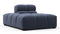 Tufted - Tufted Module, Left Chaise, Armless, Royal Blue Wool