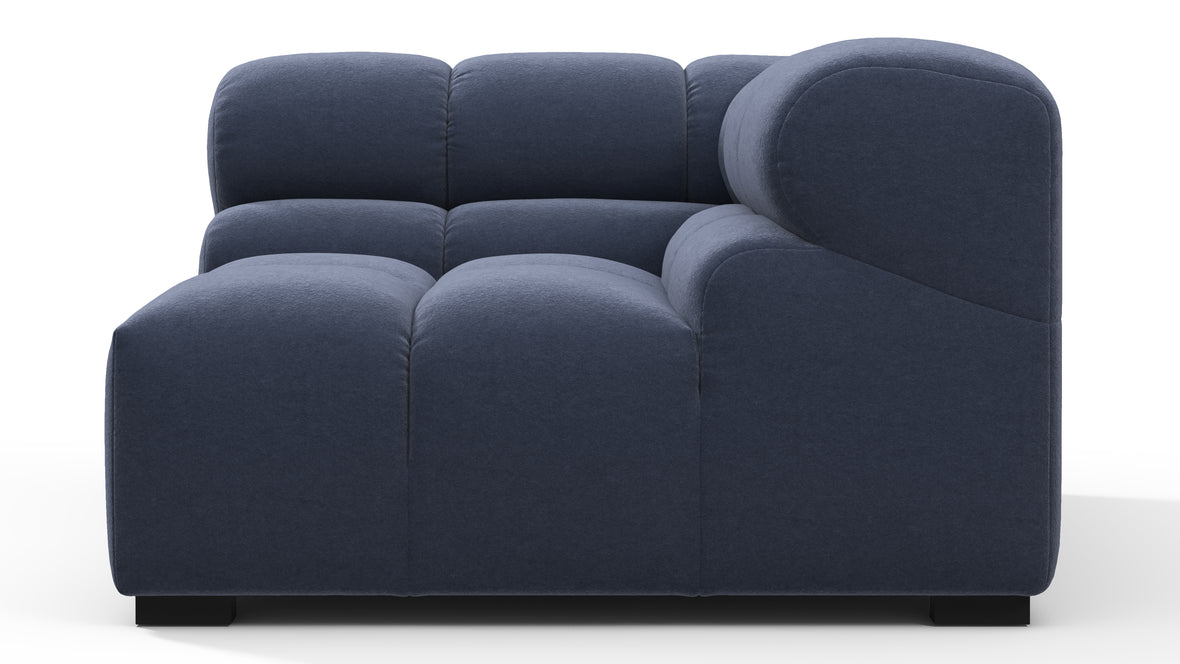 Tufted - Tufted Module, Right Corner, Royal Blue Wool