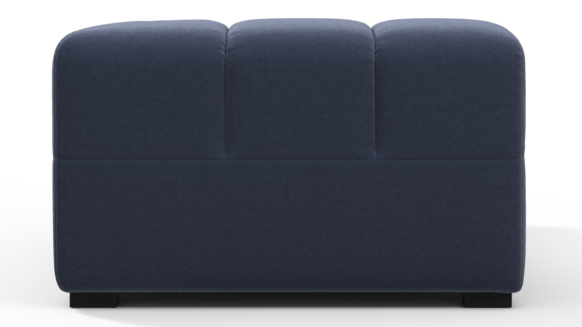 Tufted - Tufted Module, Right Corner, Royal Blue Wool